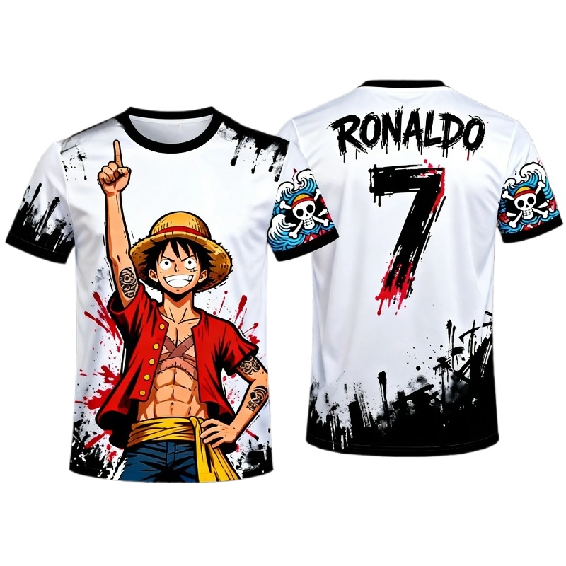 Streetwear Brand Jersey - One Piece Luffy No.7 Co-branded sportshirt