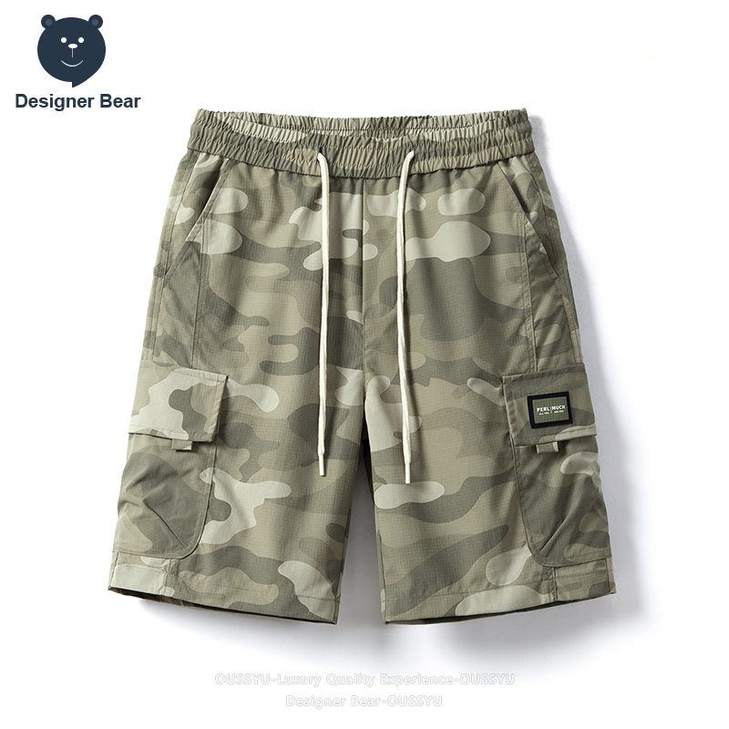 Brand Of Streetwear - Merkkleding Zomer Cargo Camo Shorts Heren