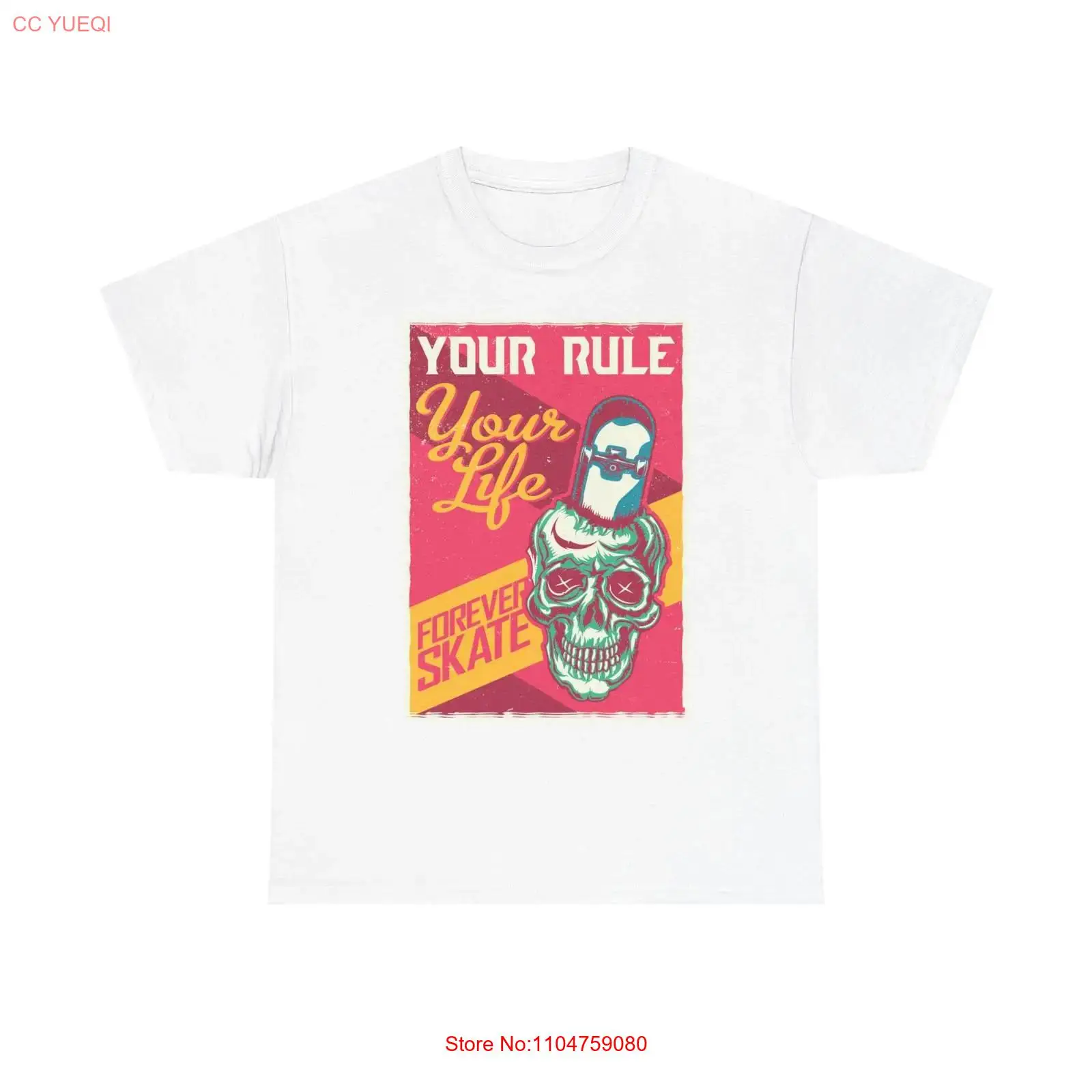 Streetwear Brand Graphic Designer - Forever Skate T-shirt Gloednieuw katoen vintage