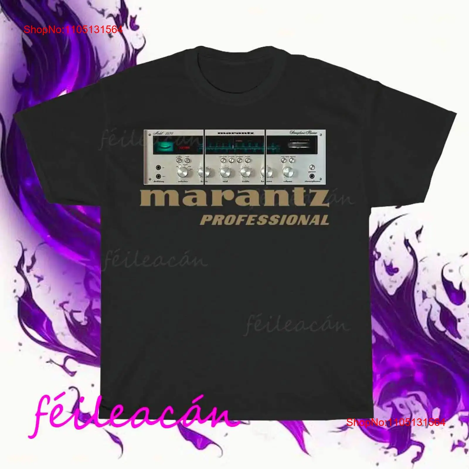 Brand Of Streetwear - Gloednieuw Marantz Versterker Logo Amerikaans T-shirt
