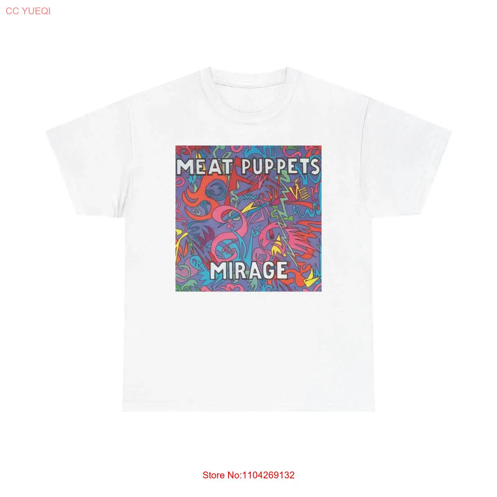 Streetwear Brand Graphic Designer - Meat Puppets Mirage T-shirt Zwaar katoen