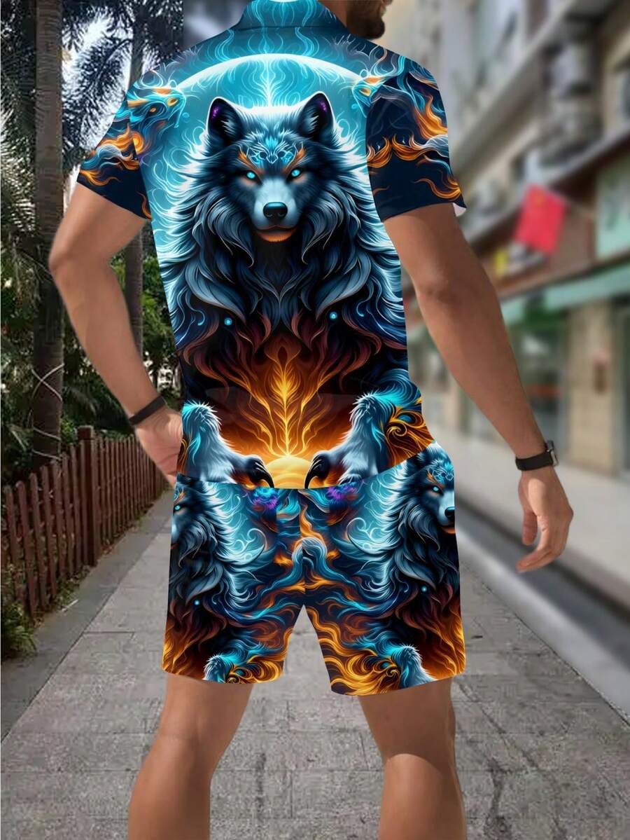 Herenmode 3D Wolf Print Rits P - Streetwear Zipper recensie en prijs