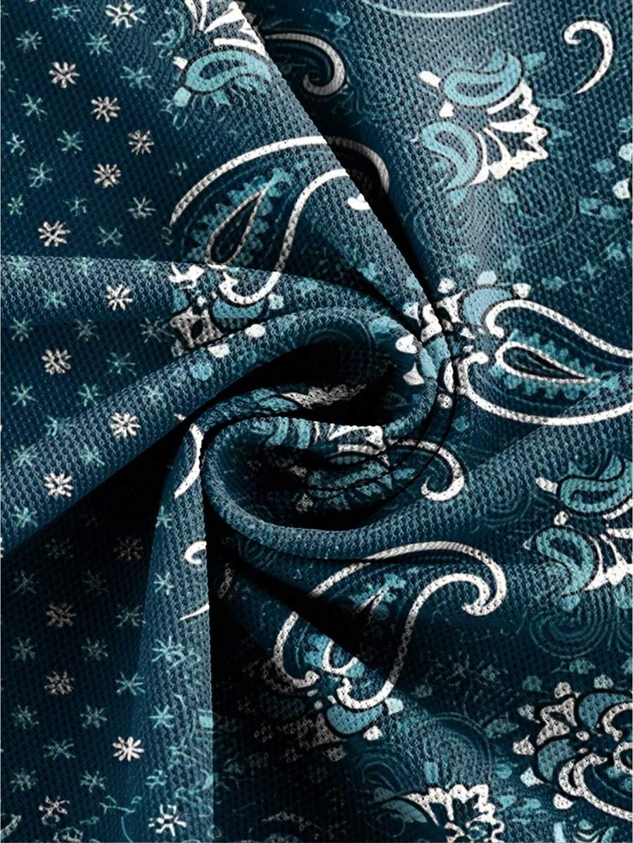 Herens zomer casual paisley ba - Streetwear Zipper recensie en prijs