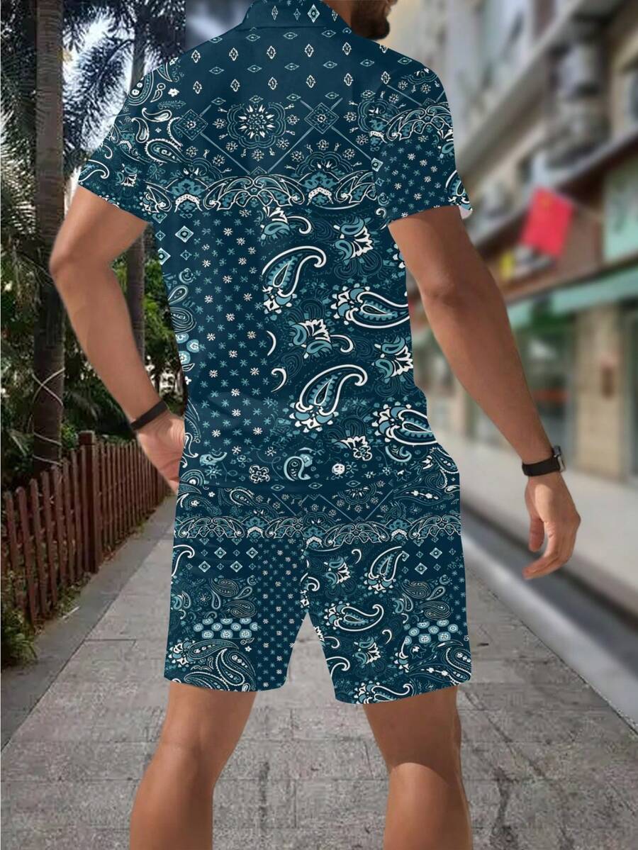 Herens zomer casual paisley ba - Streetwear Zipper recensie en prijs